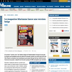 Le magazine Marianne lance une version belge