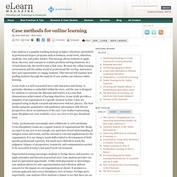 Case methods for online learning
