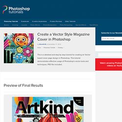 Create a Vector Style Magazine Cover in Photoshop