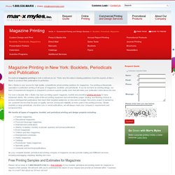Professional Magazine Printing Companies In New York