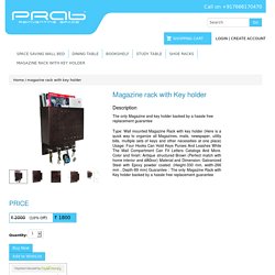 magazine rack with Key holder