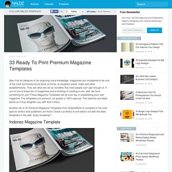 33 Ready to Print Premium Magazine Templates