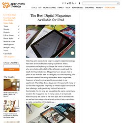The Best Digital Magazines Available for iPad