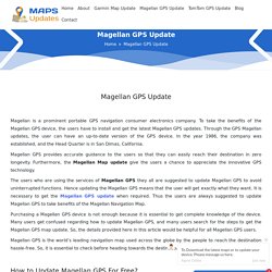 Magellan RoadMate Gps update