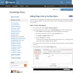 Go - Adding Page Links in the Navigation Bar