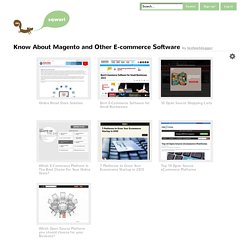 Know About Magento and Other E-commerce Software