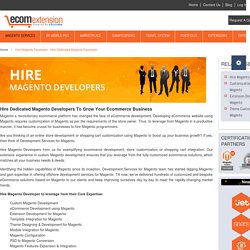 Hire Magento Developer - Hire Dedicated Magento Developer