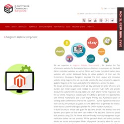 Magento Ecommerce Web Development Company in India