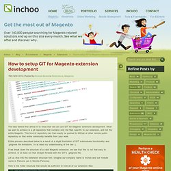 How to setup GIT for Magento extension development