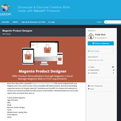 Magento Product Designer on Wacom Gallery