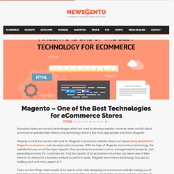 Magento - One of the Best Technologies for eCommerce Stores