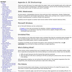 Appendix A. Git Shortcomings
