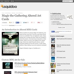 Magic the Gathering Altered Art Cards
