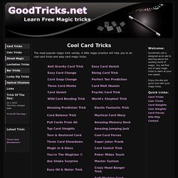 Card Magic Tricks Revealed - Cool Card Trick Secrets