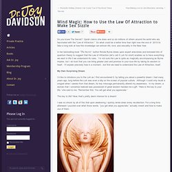 Mind Magic: Using the Law Of Attraction to Make Sex Sizzle