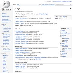 Magic - Wikipedia