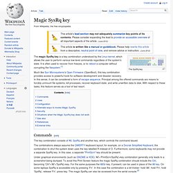 Magic SysRq key