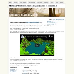 Shaders MagicaVoxel - Moment Of Inspiration: Ze Zen Nurbs Modeleur !