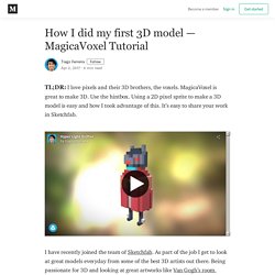 How I did my first 3D model — MagicaVoxel Tutorial - Tiago Ferreira - Medium