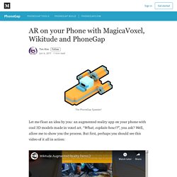 AR on your Phone with MagicaVoxel, Wikitude and PhoneGap