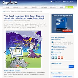 The Excel Magician: 70+ Excel Tips and Shortcuts to help you make Excel Magic