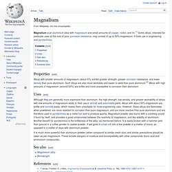 Magnalium