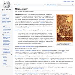 Magnanimity