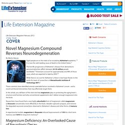 Novel Magnesium Compound Reverses Neurodegeneration