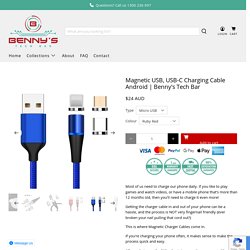 Magnetic USB, USB-C Charging Cable Android