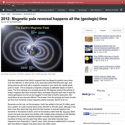 2012: Magnetic pole reversal happens all the (geologic) time