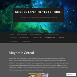 Science Experiments for kids!