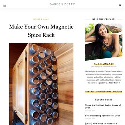 Make Your Own Magnetic Spice Rack
