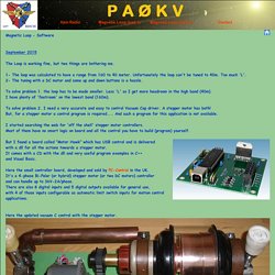 magnetic loop stepper motor controller yagi ham radio PAØKV Power supply EP-925