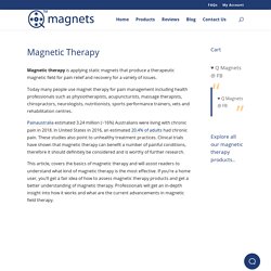 Magnetic Therapy - A Guide to Effective Magnet Therapy