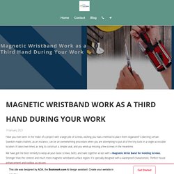 Auto Parts Decor - Magnetic Wristband Work as a Third Hand During Your Work