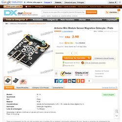Mini Arduino Magnetic Detection Sensor Module - Black
