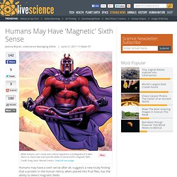 Magnetoreception & Sensing Earth's Magnetic Fields