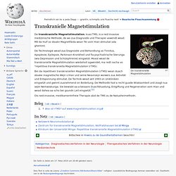 Transkranielle Magnetstimulation – Wikipedia