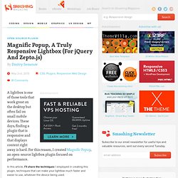 Open Source Plugin — Magnific Popup, A Truly Responsive Lightbox (For jQuery And Zepto.js)