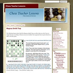 Magnus Smith Trap - Chess Teacher Lessons