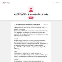 MAGRIGORIO - Advogados Em Brasilia on Pocket