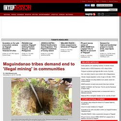 Maguindanao tribes demand end to 'illegal mining' in communities
