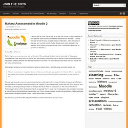 Mahara Assessment in Moodle 2