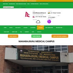 Maharajgunj Medical Campus- Common Entrance Examination, Nepal - commonentranceexamnepal.com