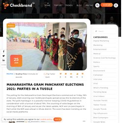 Maharashtra Gram Panchayat Elections 2021: Parties in a tussle - Check Brand