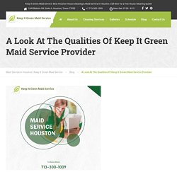 Keep It Green Maid Service