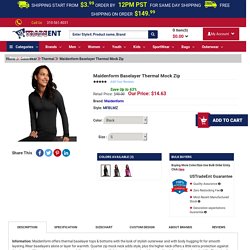 Buy Maidenform Baselayer Thermal Mock Zip in Bulk Price