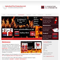 Find Best Fire Equipment Maintenance Services Aylesford