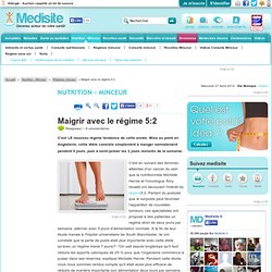 Maigrir avec le régime 5:2