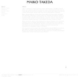 Maiko Takeda - About